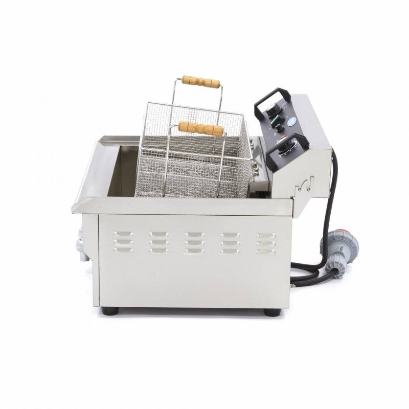 Deep Fryer - 30L - 1 Basket - with Drain Tap