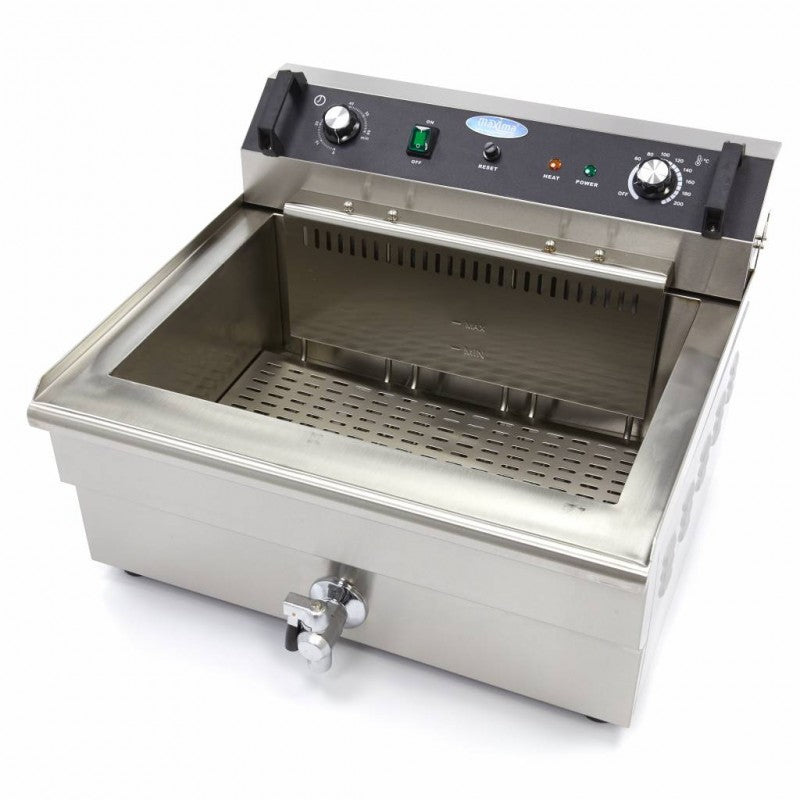 Deep Fryer - 30L - 1 Basket - with Drain Tap
