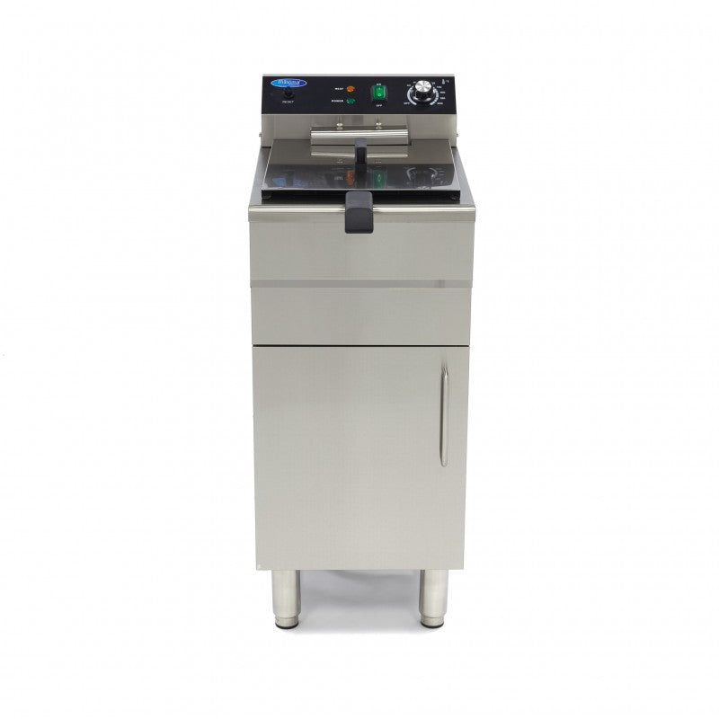 Deep Fryer - 16L - 1 Basket - with Drain Tap and Stand