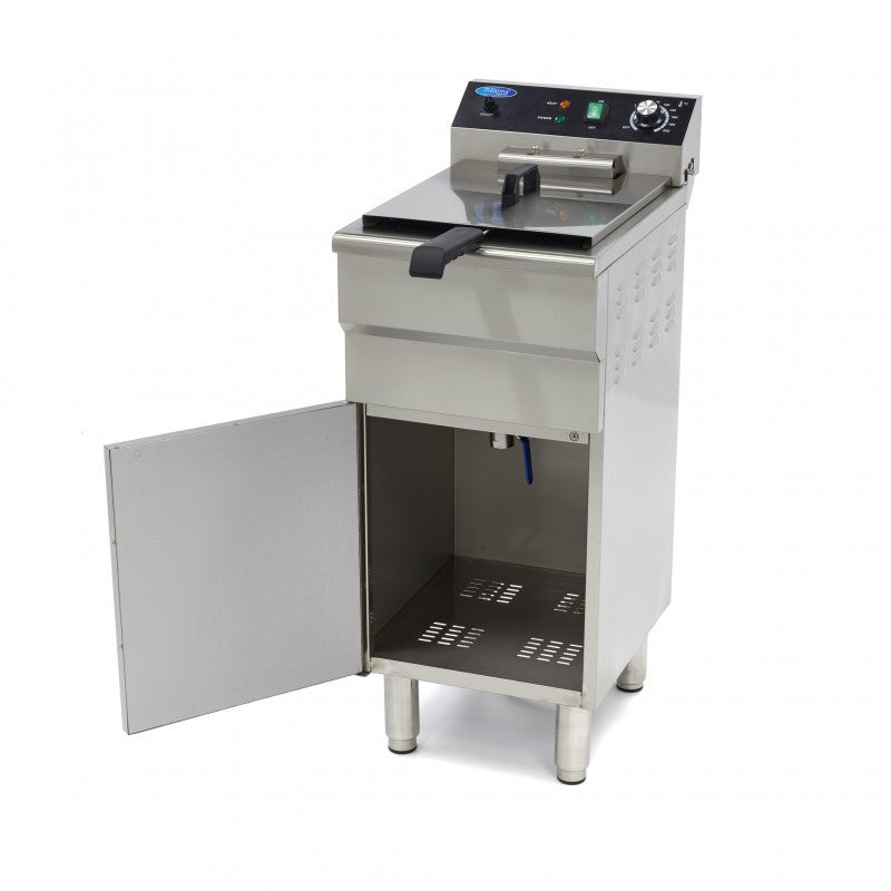 Deep Fryer - 16L - 1 Basket - with Drain Tap and Stand