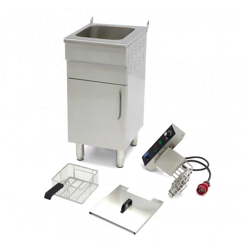 Deep Fryer - 16L - 1 Basket - with Drain Tap and Stand