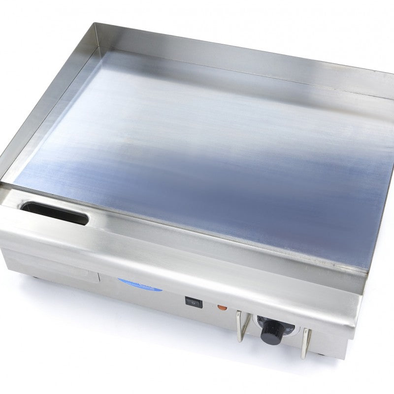 Griddle - Smooth Chrome - 55cm - incl Drip tray
