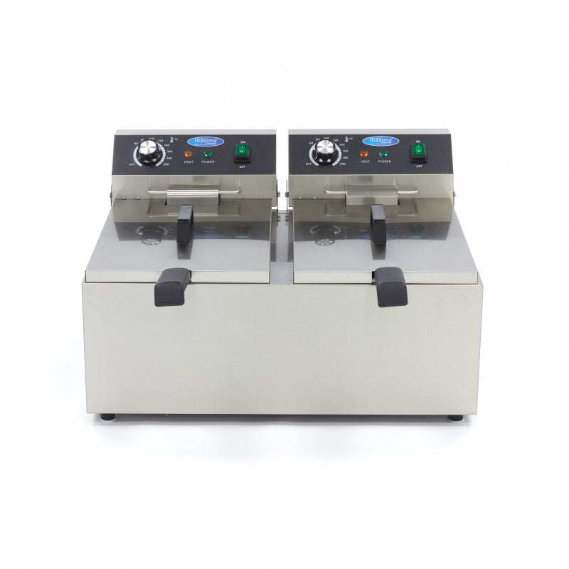 Deep Fryer - 2 x 11L - 2 Baskets - up to 2,8kg of Fries
