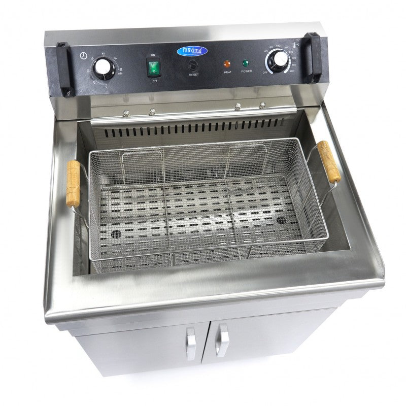 Deep Fryer - 35L - 1 Basket - with Drain Tap - 400V