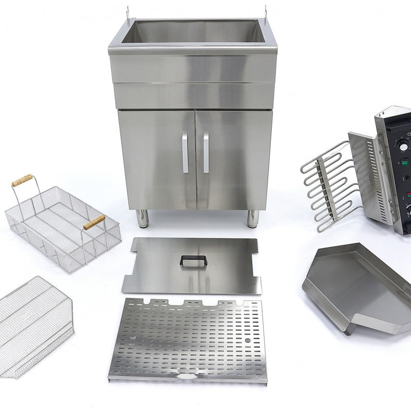 Deep Fryer - 35L - 1 Basket - with Drain Tap - 400V
