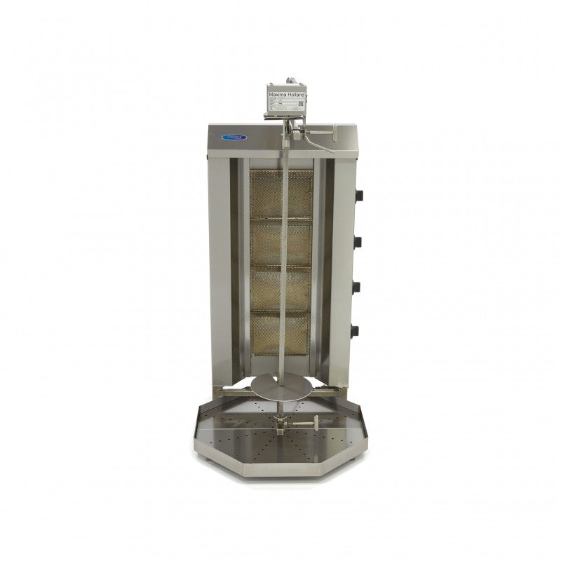 Kebab Grill - 4 Burners - 50kg Meat - Gas