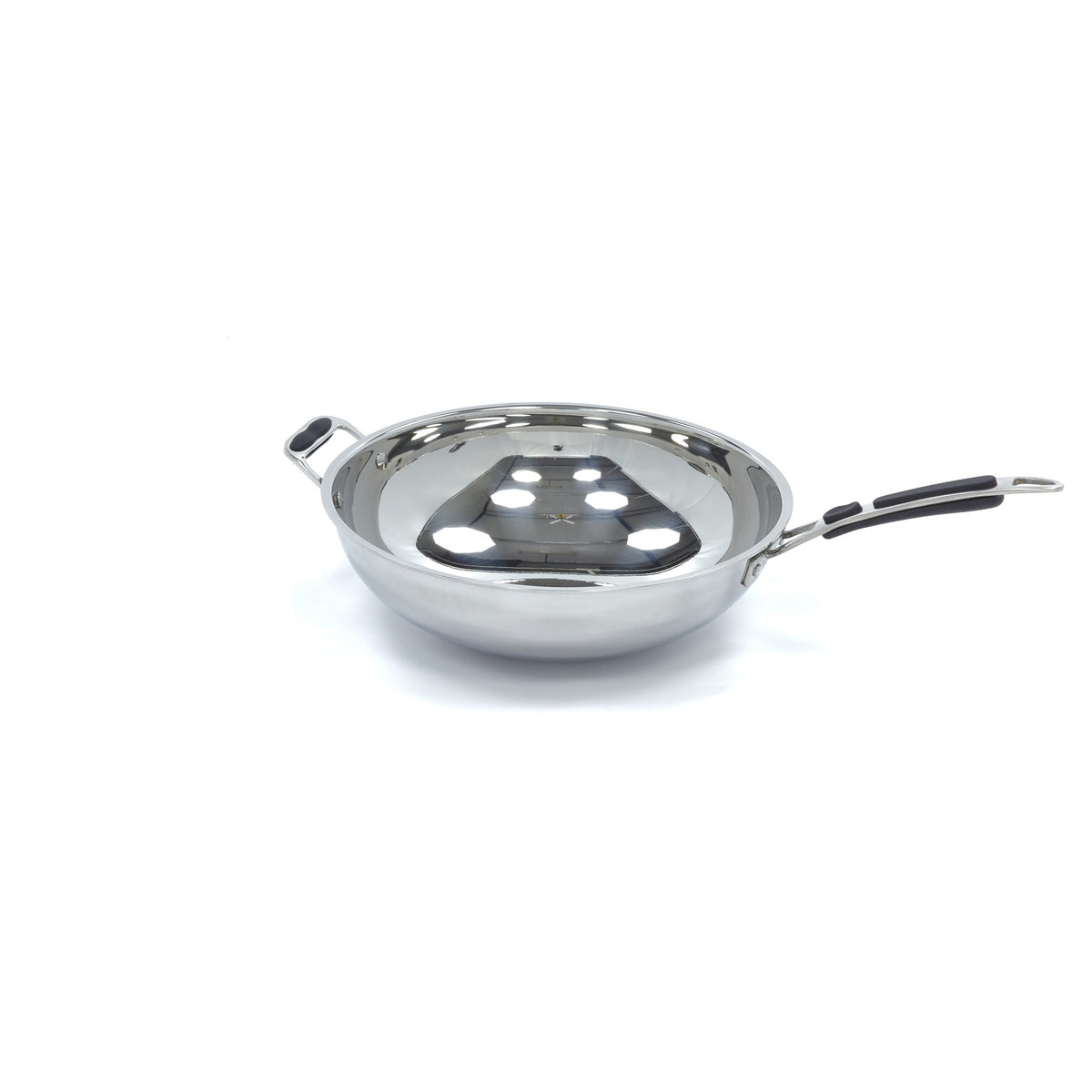 Wok Pan 36cm - Stainless Steel - Induction