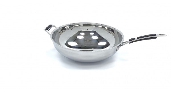 Wok Pan 36cm - Stainless Steel - Induction
