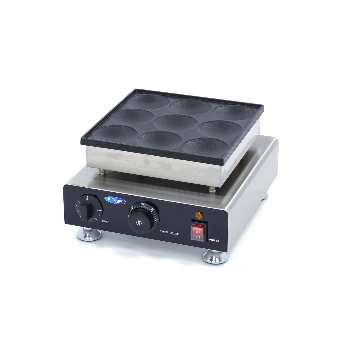 Professional Electric Double Griddle Pancake Maker - 9 Panca
