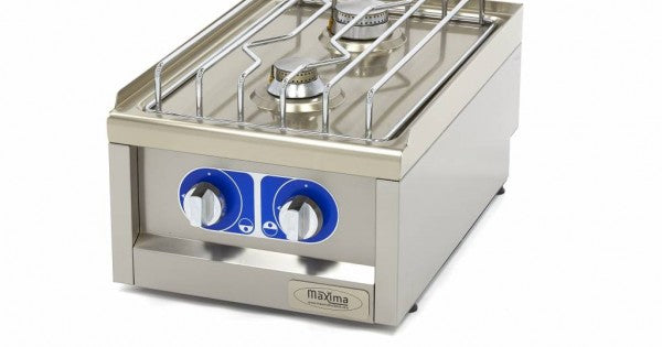 Commercial Grade Cooker - 2 Burners - Single Unit - 60cm Dee