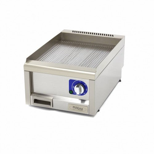 Commercial Grade Griddle - Grooved - Single Unit - 60cm Deep