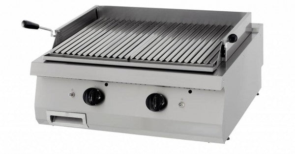 Heavy Duty Lava Stone Grill - Double Unit - 70cm Deep - Gas