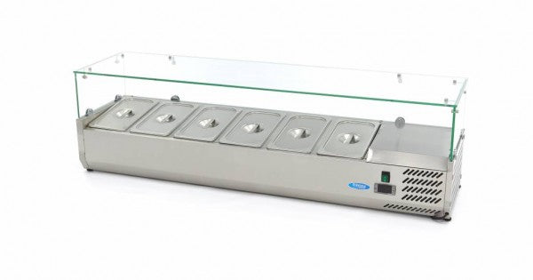 Countertop Prep Fridge - 150cm - Fits 6 x 1/3 GN