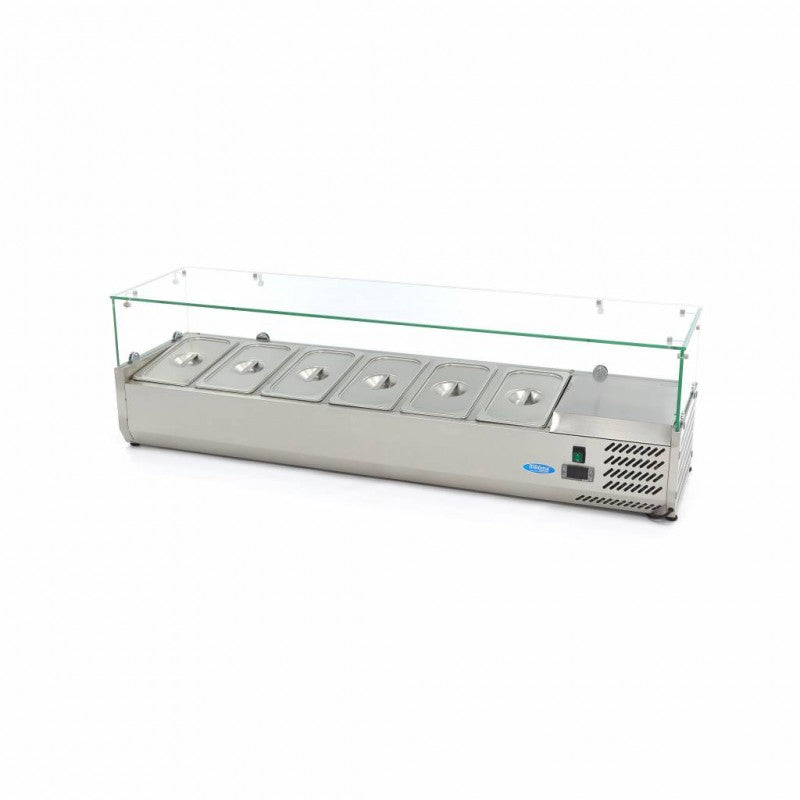 Countertop Prep Fridge - 150cm - Fits 6 x 1/3 GN