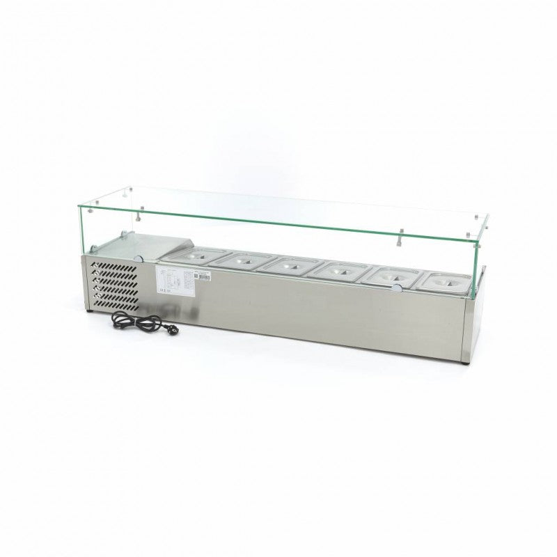 Countertop Prep Fridge - 150cm - Fits 6 x 1/3 GN