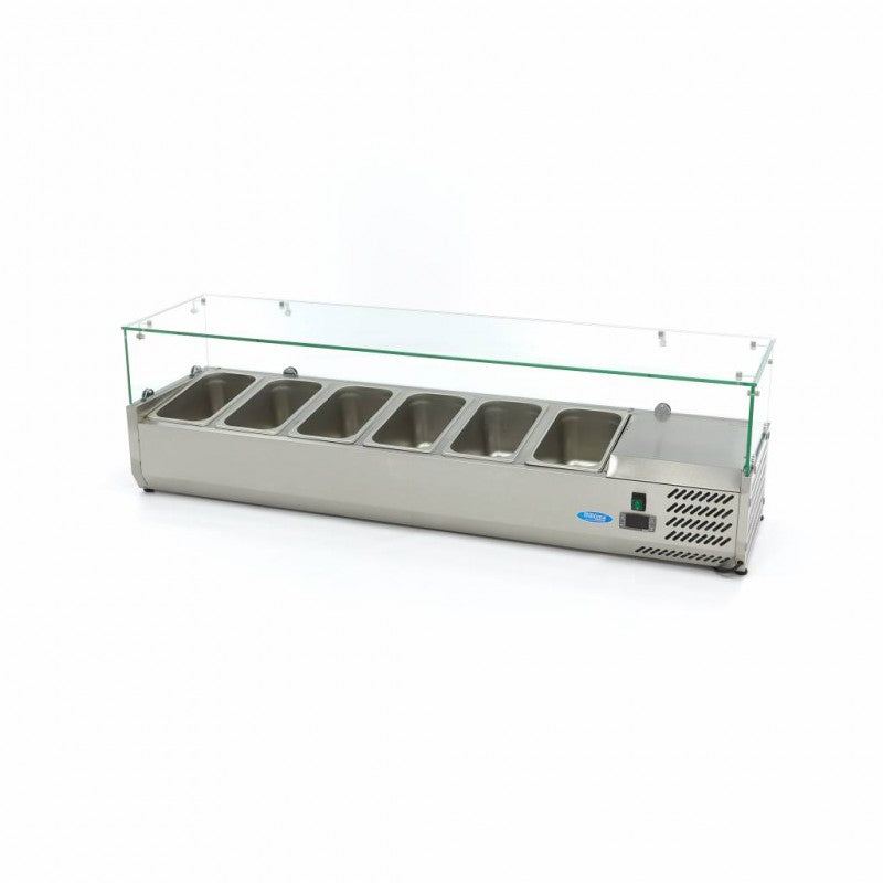 Countertop Prep Fridge - 150cm - Fits 6 x 1/3 GN