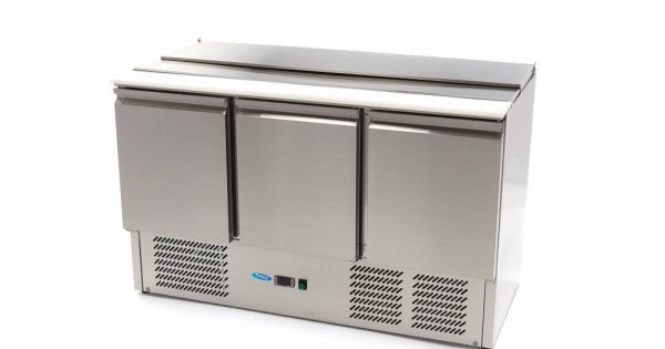 Saladette - 400L - 137cm - 3 Doors - incl Cutting Board