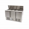 Saladette - 400L - 137cm - 3 Doors - incl Cutting Board