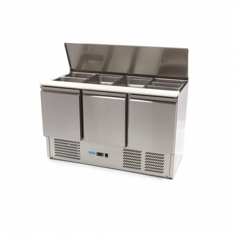 Saladette - 400L - 137cm - 3 Doors - incl Cutting Board