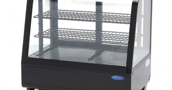 Display Fridge - 100L - 68cm - Black - Rear Sliding Door