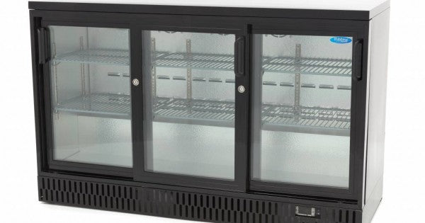 Drinks Fridge - 341L - 3 Sliding Doors - 6 Adjustable Shelve