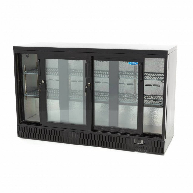 Drinks Fridge - 341L - 3 Sliding Doors - 6 Adjustable Shelve