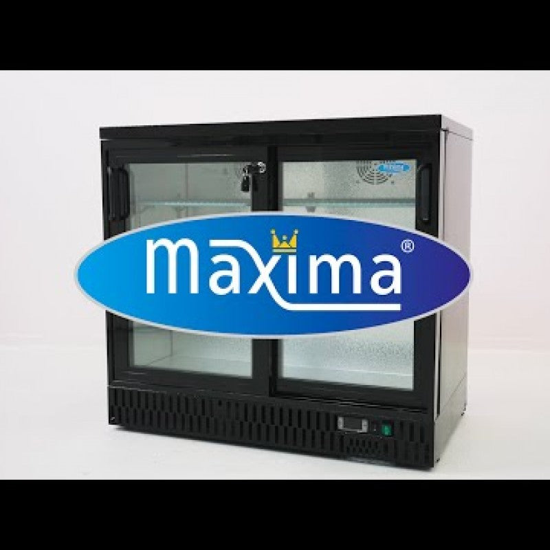 Drinks Fridge - 341L - 3 Sliding Doors - 6 Adjustable Shelve
