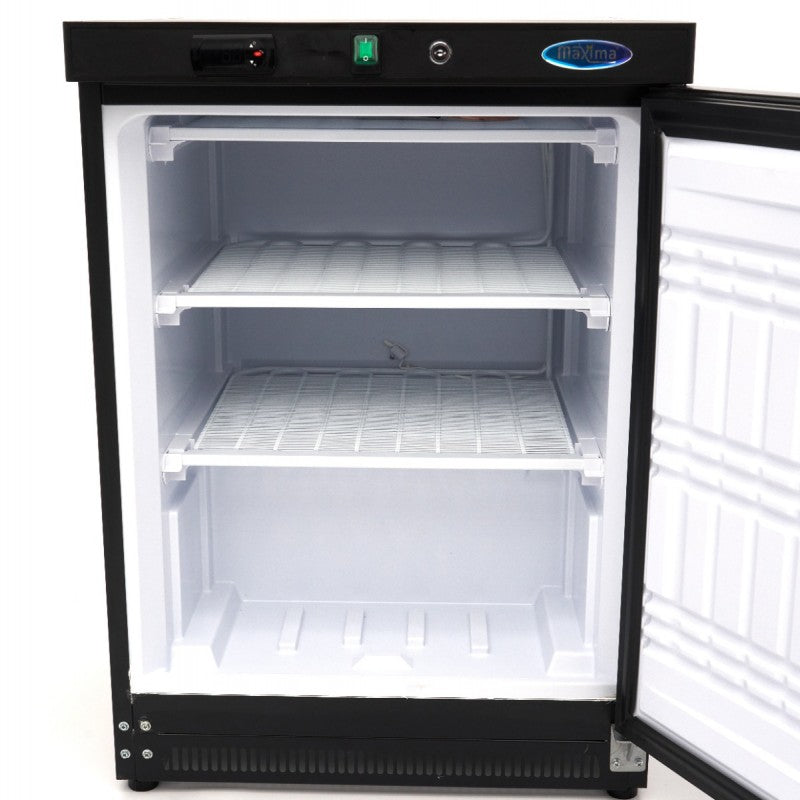 Freezer - 200L - 2 Fixed Shelves - Black