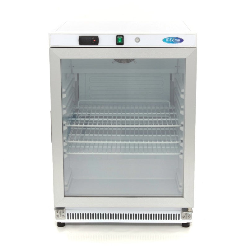 Fridge - 200L - White - with Glass Door