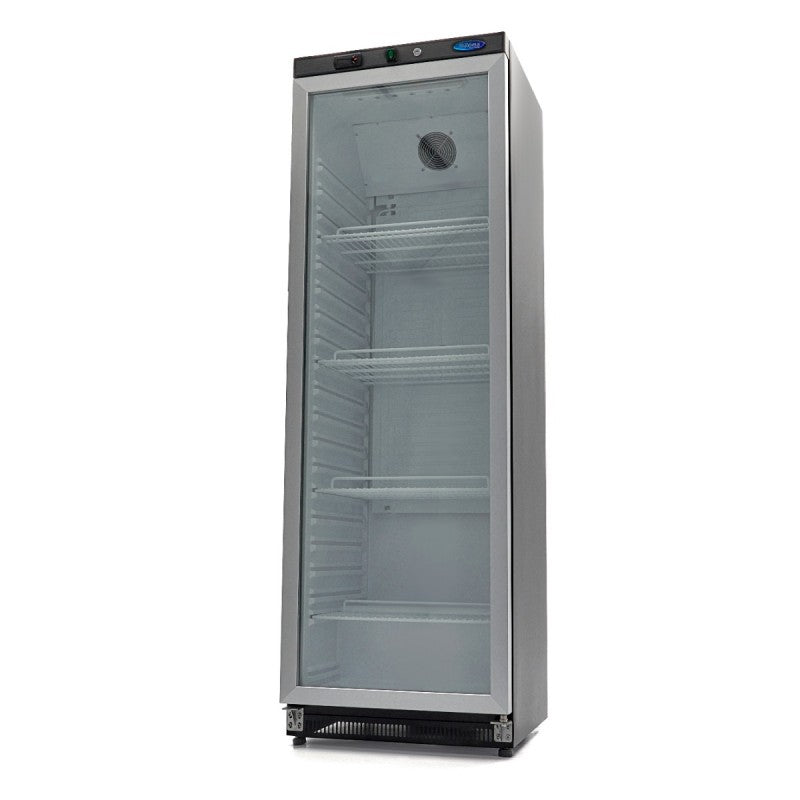 Fridge - 400L - Black - with Glass Door