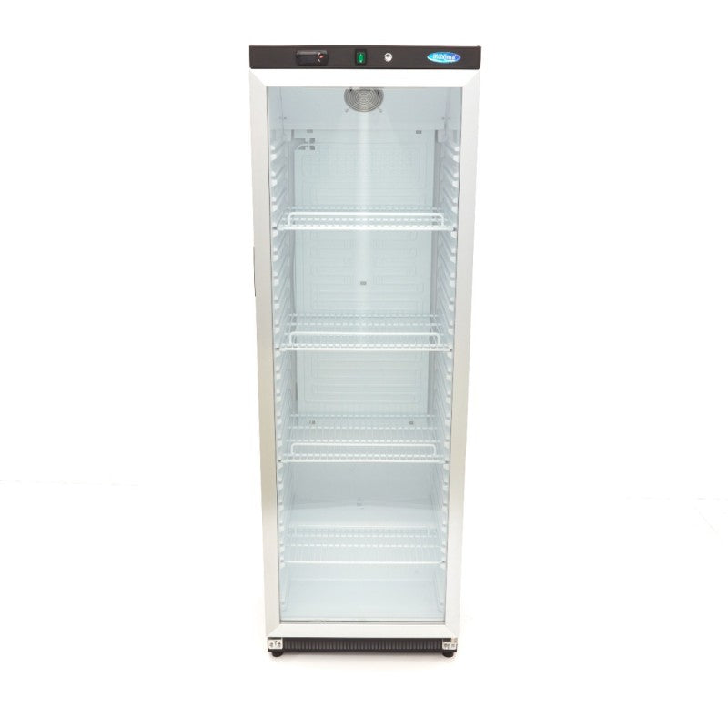 Fridge - 400L - Black - with Glass Door