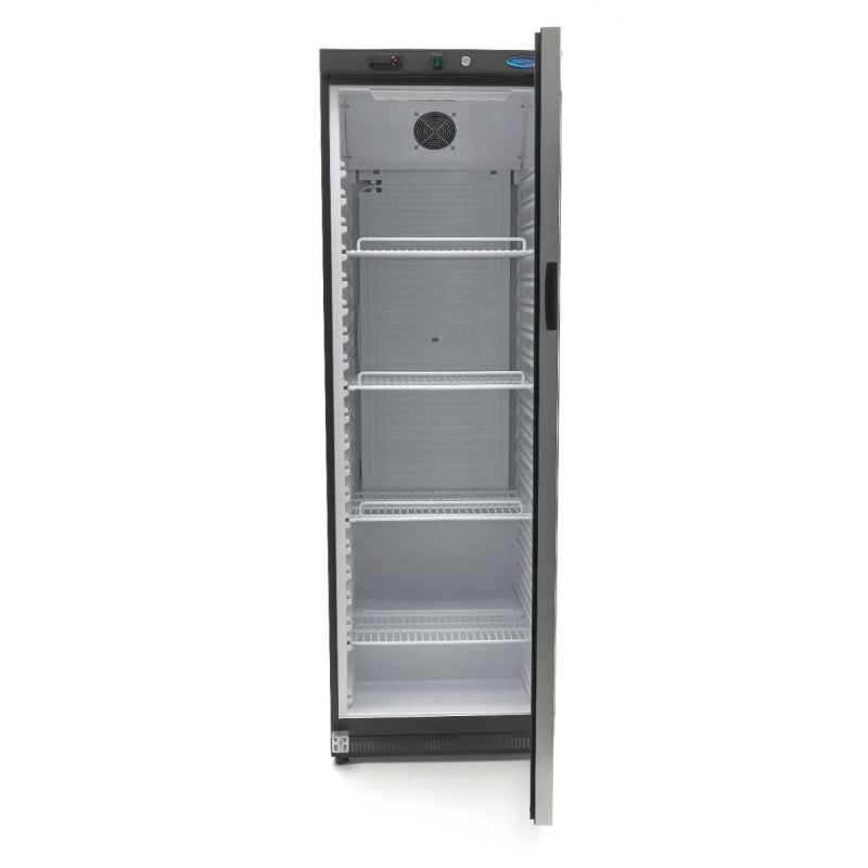 Fridge - 400L - Black - with Glass Door