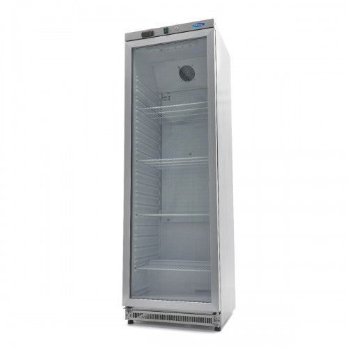 Fridge - 400L - Stainless Steel - with Glass Door