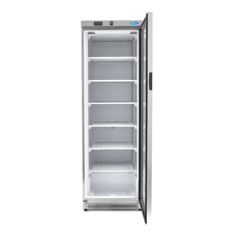 Freezer - 400L - Stainless Steel - with Glass Door