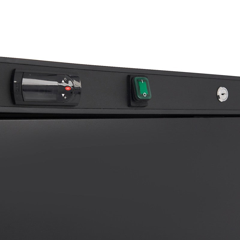 Freezer - 600L - 6 Fixed Shelves - Black
