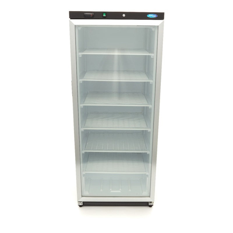 Freezer - 600L - Black - with Glass Door