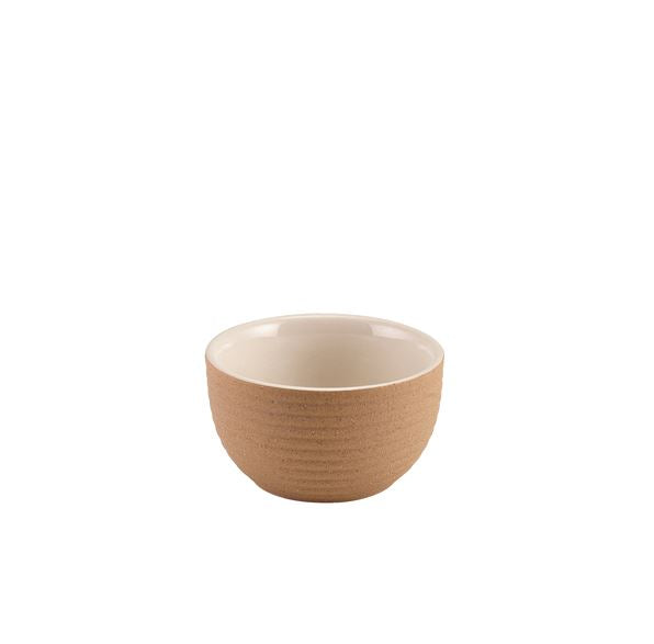 GenWare Kava White Stoneware Ribbed Ramekin 9cl/ 3oz