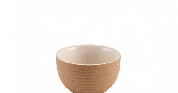 GenWare Kava White Stoneware Ribbed Ramekin 9cl/ 3oz
