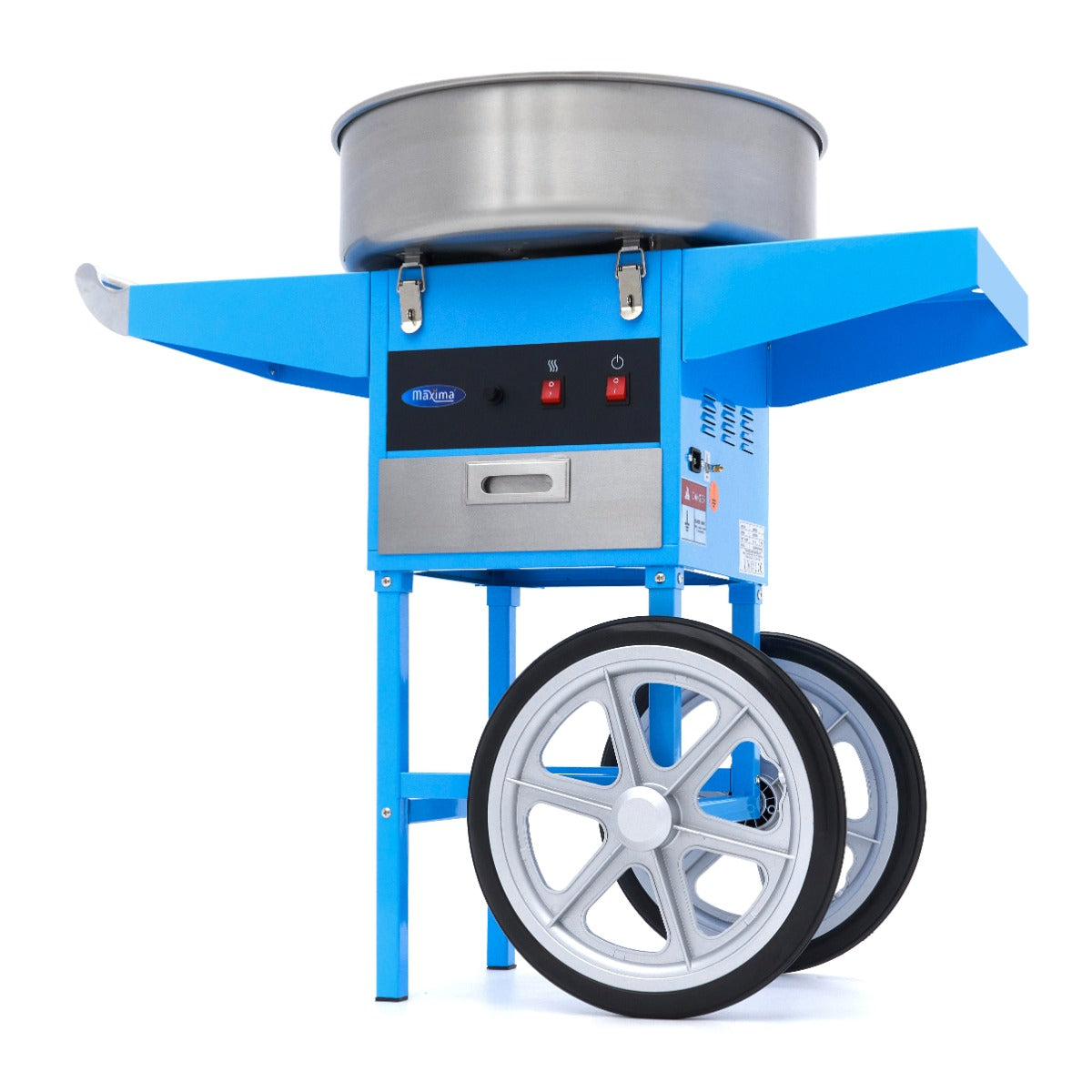 Candy Floss Machine 52cm Blue with Cart