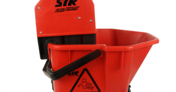 SYR Mop Bucket & Wringer RED 24Ltr