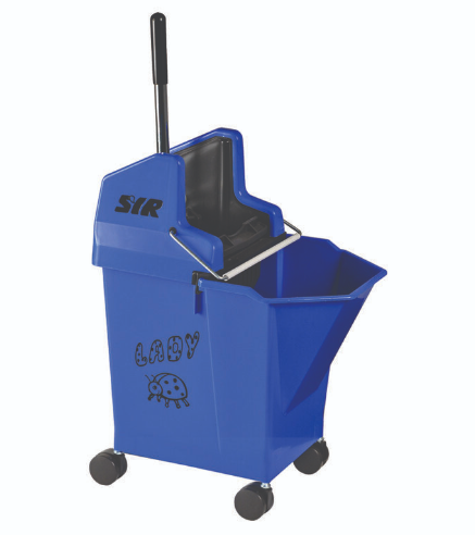 Ladybug Mop Bucket & Wringer BLUE 9Ltr