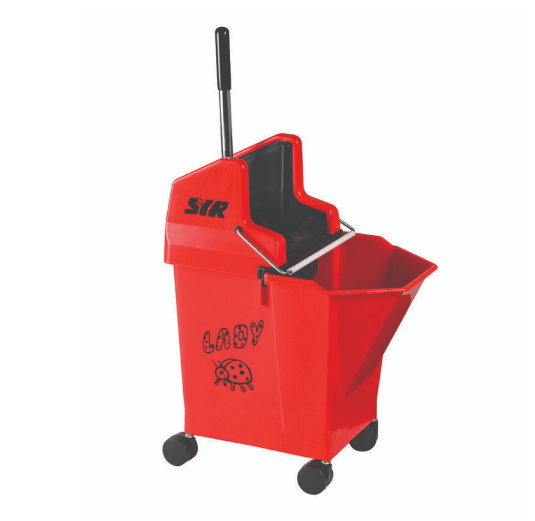 Ladybug Mop Bucket & Wringer RED 9Ltr