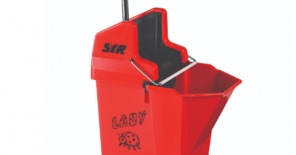 Ladybug Mop Bucket & Wringer RED 9Ltr