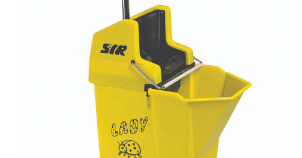 Ladybug Mop Bucket & Wringer YELLOW 9Ltr