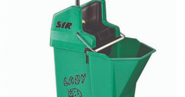 Ladybug Mop Bucket & Wringer GREEN 9Ltr