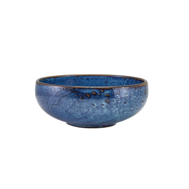 Terra Porcelain Aqua Blue Belly Bowl 17cm