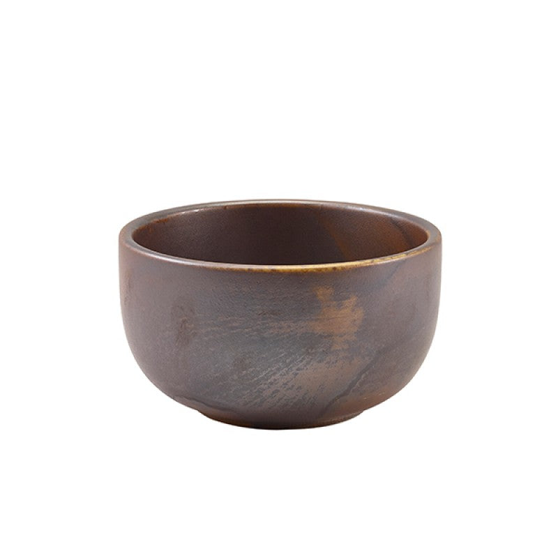Terra Porcelain Rustic Copper Round Bowl 12.5cm