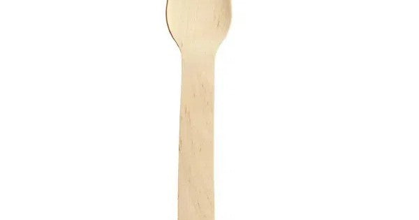 160mm Biodegradable Wooden Fork (10X100)