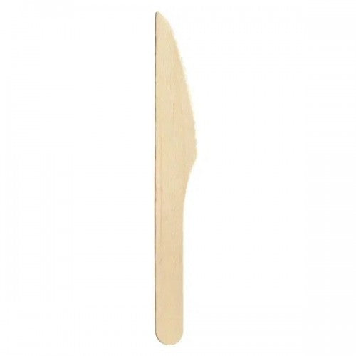 160mm Biodegrable Wooden Knife (10x100)