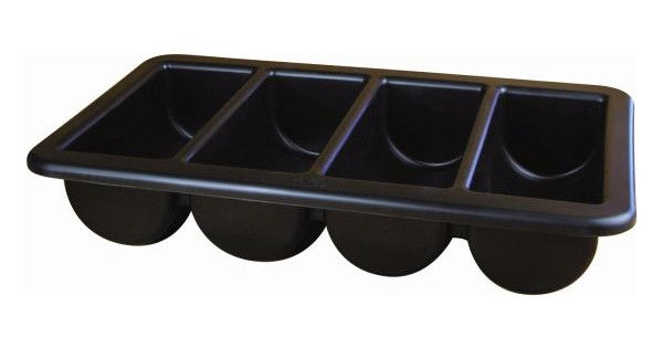 Cutlery Tray/Box 1/1 Black 13" X 21"